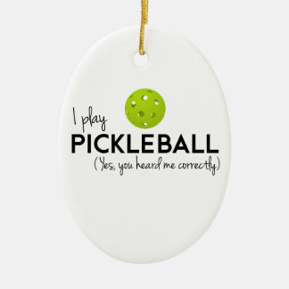 私はPickleballを遊びます セラミックオーナメント