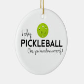 私はPickleballを遊びます セラミックオーナメント (右)