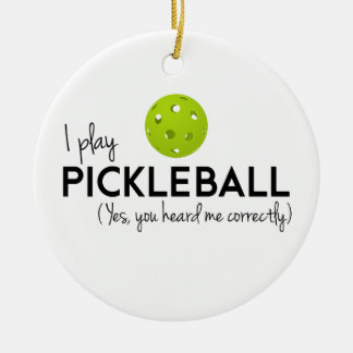 私はPickleballを遊びます セラミックオーナメント