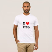 私はPicoマサチューセッツを愛します Tシャツ (正面フル)
