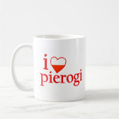 私はPierogiを愛します コーヒーマグカップ (左)