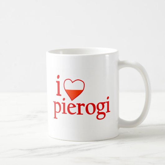 私はPierogiを愛します コーヒーマグカップ (右)