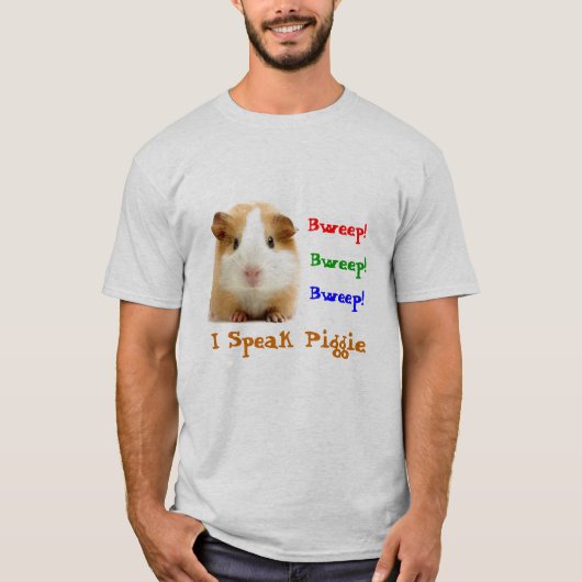 私はPiggieを話します Tシャツ (正面)