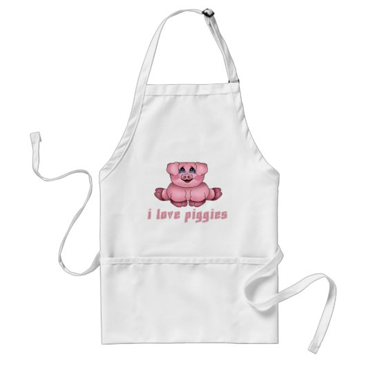 私はPiggiesを愛します スタンダードエプロン (正面)