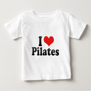 私はPilatesを愛します ベビーTシャツ