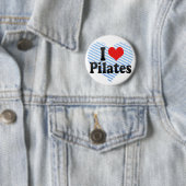 私はPilatesを愛します 缶バッジ (インサイチュ)