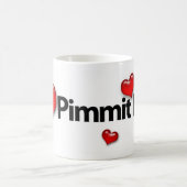 私はPimmitの丘のマグを愛します コーヒーマグカップ (中央)