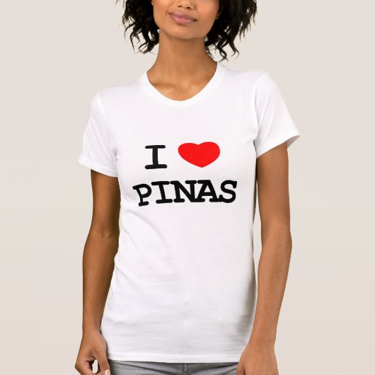 私はpinasを愛します tシャツ (正面)