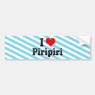 私はPiripiri、ブラジルを愛します バンパーステッカー