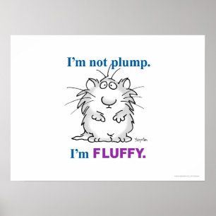 私はPLUMPではない、私はSandra BoyntonのFLUFFYポスター ポスター