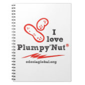 私はPlumpy'Nutのノートを愛します ノートブック (正面)