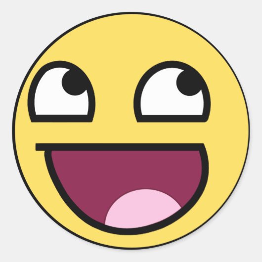 私はplzステッカーが嬉しい ラウンドシール (正面)