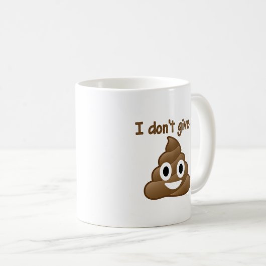 私はPooのマグを与えません コーヒーマグカップ (正面右)