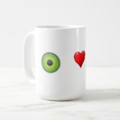 私はPooのマグを愛します コーヒーマグカップ (正面左)