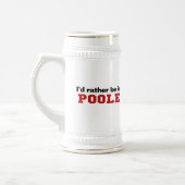 私はPooleにむしろいます ビールジョッキ (左)