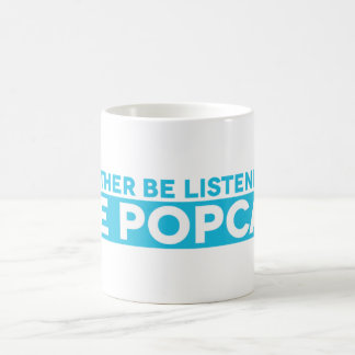 私はPopcastのマグにむしろ聞いていました コーヒーマグカップ