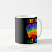 私はPoppinのFidgetおもちゃのLove Poppinを気にしない コーヒーマグカップ (正面右)