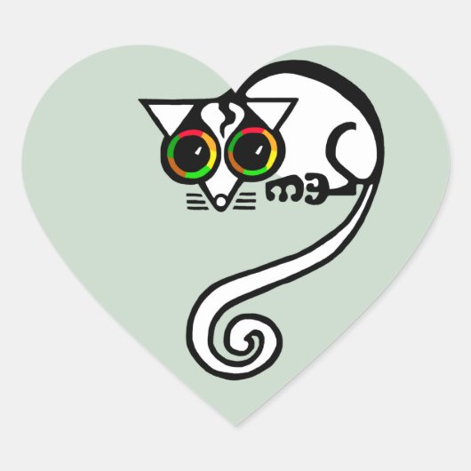 私はPOSSUMSが大好き – 有袋動物 – オーストラリアの野生生物 – 緑 ハートシール (正面)