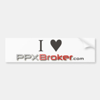 私はPPXBroker.comのステッカーを愛します バンパーステッカー