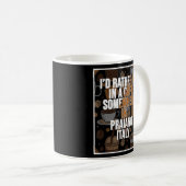 私はPraianoのどこかのカフェに居たい コーヒーマグカップ (正面右)