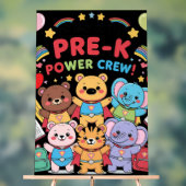 "私はPre-Kパワー・クルーの一員です！" - 生徒 アクリルサイン (ニュートラル)