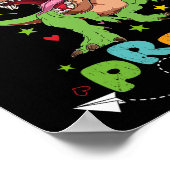 私はPre-K Tレックス恐竜をScに戻す準備ができている ポスター (角)