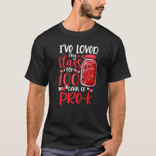 私はPre K Valentinの100日のために私のクラスを愛した Tシャツ