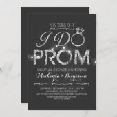 私はPROMカップルのシャワー招待をする 招待状 (正面/裏面)