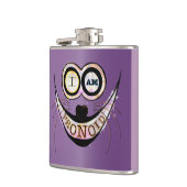 私はPRONOIDで楽観的な猫おもしろい引用文 フラスク (左)