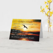 私はPsalm主の27:13 - 14の長所を見ます カード (黄色い花)