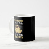 私はPug人生を選択しなかった コーヒーマグカップ (正面左)