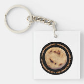 私はpupusasのダイエットにあります キーホルダー (正面)