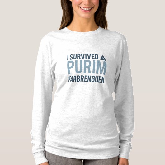 私はpurimのfarbrengenを生き延びました tシャツ (正面)