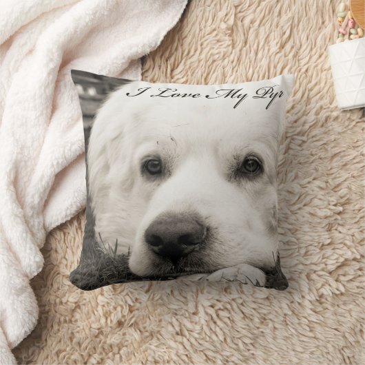 私はPyrの私の枕を愛します クッション (ブランケット)