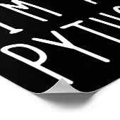 私はPythonの衣装ハロウィーンの怠け者のおもしろいふりをする ポスター (角)