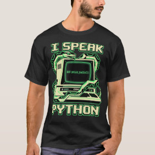 私はPythonソフトウェアを話す Tシャツ
