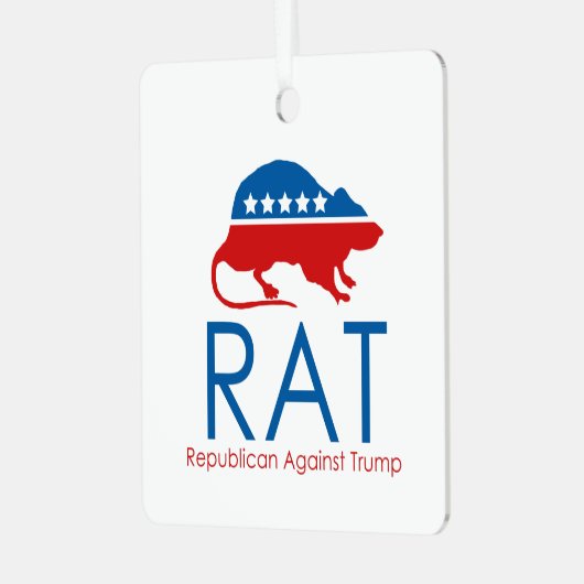 私はR.A.T:トランプのセラミックまたは メタルオーナメント (正面左)