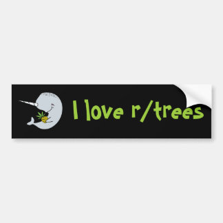 私はr/treesのバンパーステッカーを愛します バンパーステッカー
