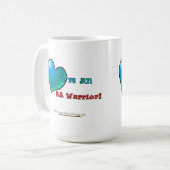 私はRAの戦士のマグです コーヒーマグカップ (正面左)