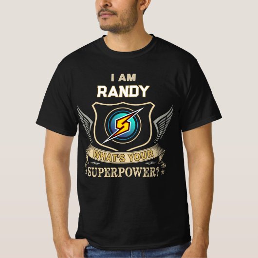 私はRANDY あなたの超能力は? Tシャツ (正面)