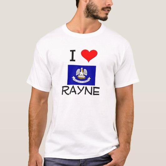 。私はRAYNEルイジアナを愛します Tシャツ (正面)