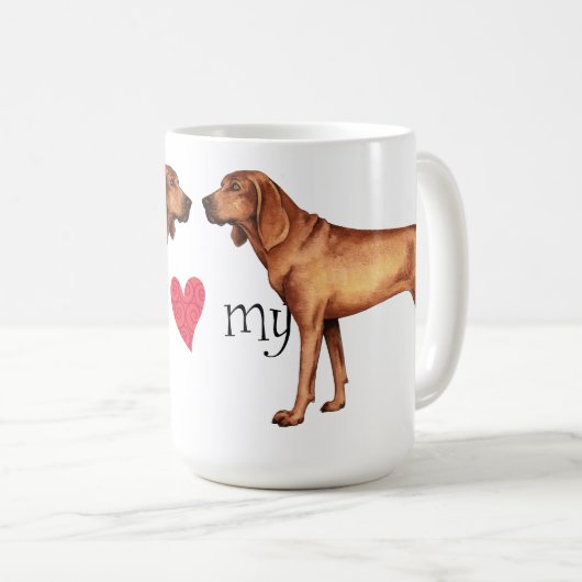 私はRedboneの私のCoonhoundを愛します コーヒーマグカップ (正面右)