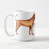 私はRedboneの私のCoonhoundを愛します コーヒーマグカップ (左)