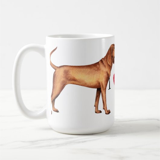 私はRedboneの私のCoonhoundを愛します コーヒーマグカップ (左)