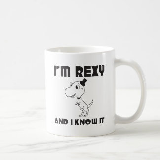 私はRexyであり、それを知っています コーヒーマグカップ