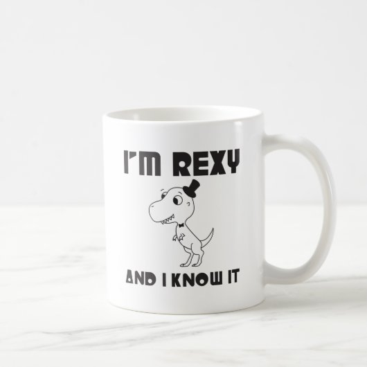 私はRexyであり、それを知っています コーヒーマグカップ (右)
