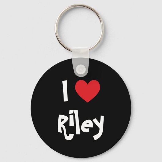 私はRileyが大好き キーホルダー (正面)