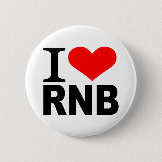 私はRnBを愛します 缶バッジ (正面)