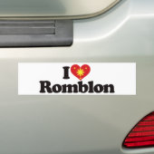 私はRomblonを愛します バンパーステッカー (車上)