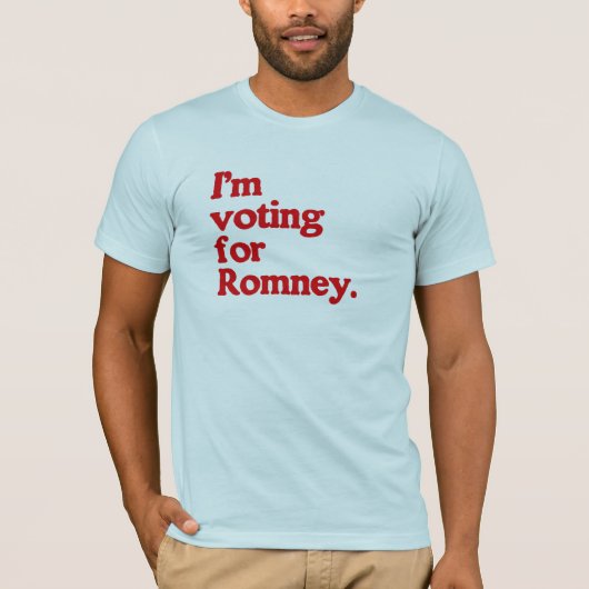 私はROMNEYのために投票しています Tシャツ (正面)